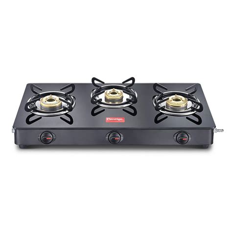 prestige gas stove 3 burner glass top